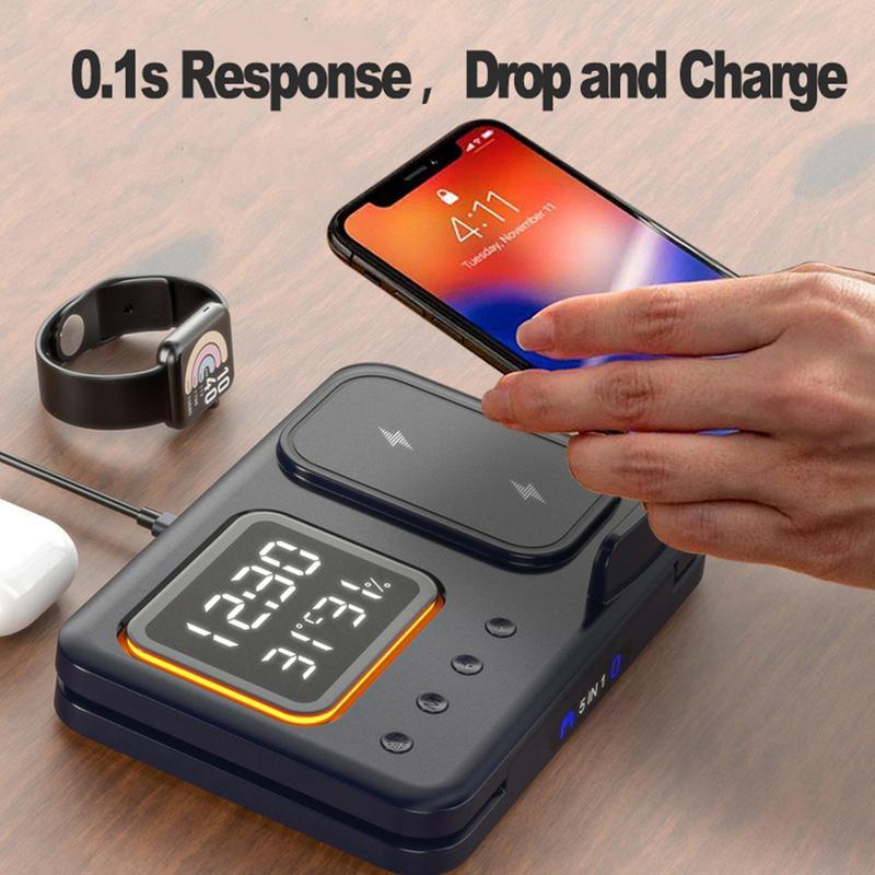 15W Wireless Chargers Stand 5 In1