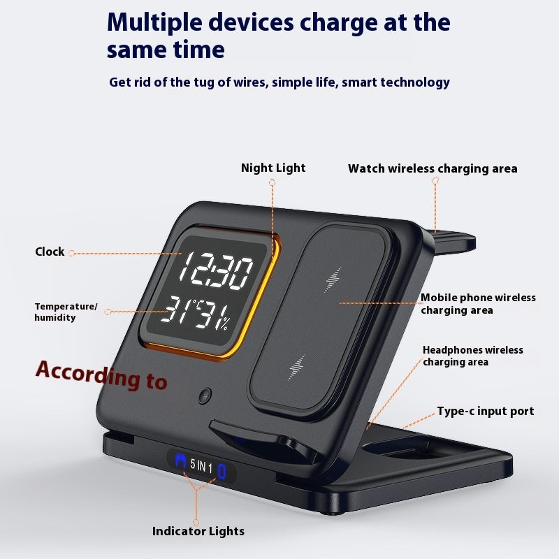 15W Wireless Chargers Stand 5 In1