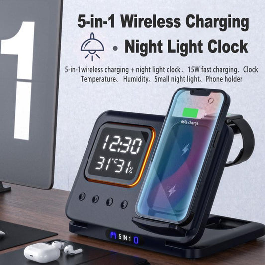 15W Wireless Chargers Stand 5 In1